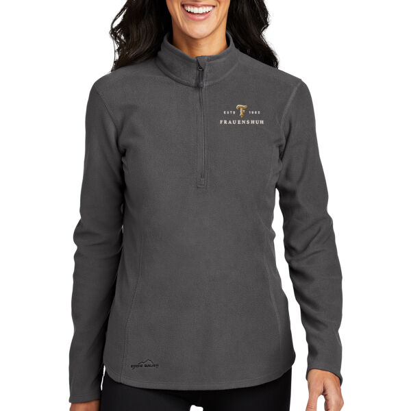 **CLOSEOUT ITEM** Ladies 1/2 Zip Microfleece Jacket - Embroidered Logo Thumbnail