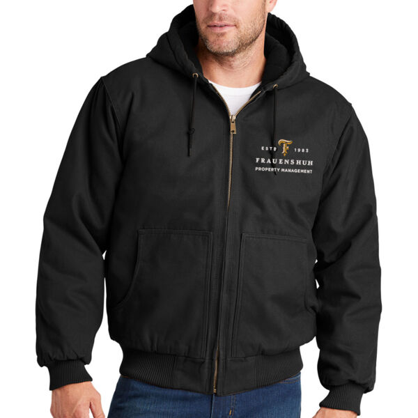 Frauenshuh Engineering - CornerStone® Washed Duck Cloth Insulated Hooded Work Jacket - Embroidered Logo Thumbnail