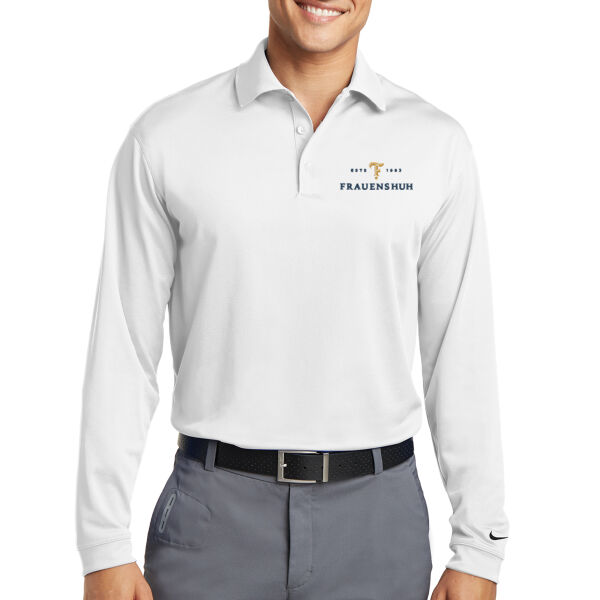 Nike Long Sleeve Dri-FIT Stretch Tech Polo - Embroidered Logo Thumbnail