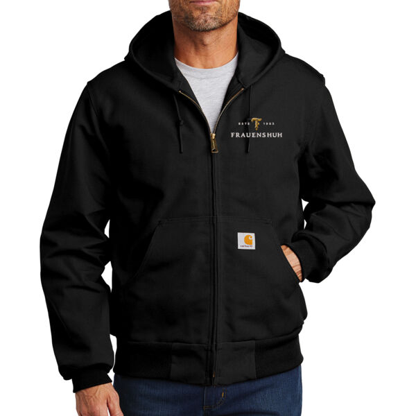 Carhartt ® Thermal-Lined Duck Active Jacket - Embroidered Logo Thumbnail