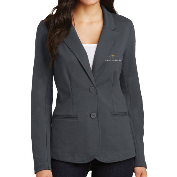 Port Authority Ladies Knit Blazer - Embroidered Logo Thumbnail