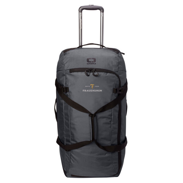 OGIO ® Passage Wheeled Checked Duffel - Embroidered Logo Thumbnail