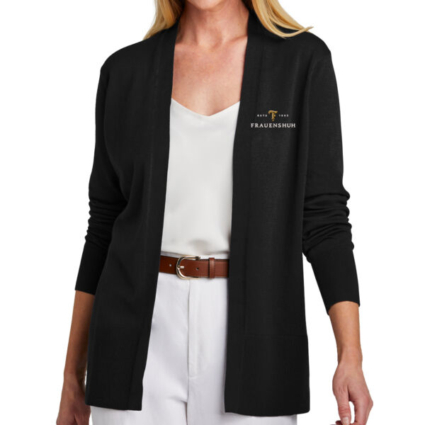 Brooks Brothers® Women’s Cotton Stretch Long Cardigan Sweater - Embroidered Logo Thumbnail