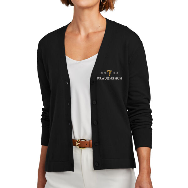 Brooks Brothers® Women’s Cotton Stretch Cardigan Sweater - Embroidered Logo Thumbnail