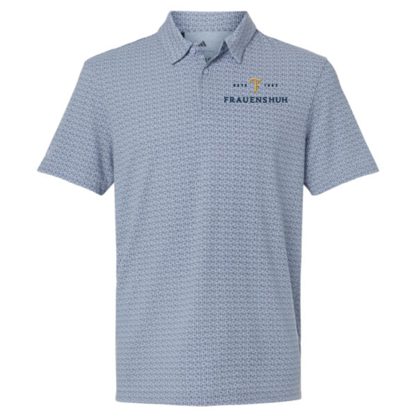 Adidas Mens Blended Printed Polo - Embroidered Logo Thumbnail